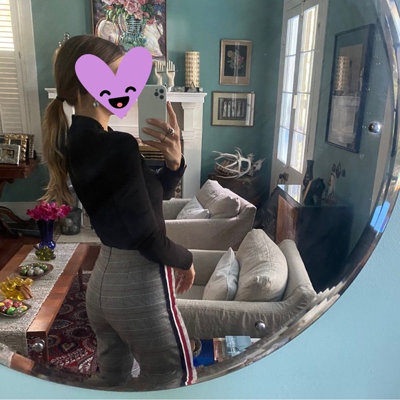 Lavender Brown | High Waisted Plaid Pants - Picture 4 of 4